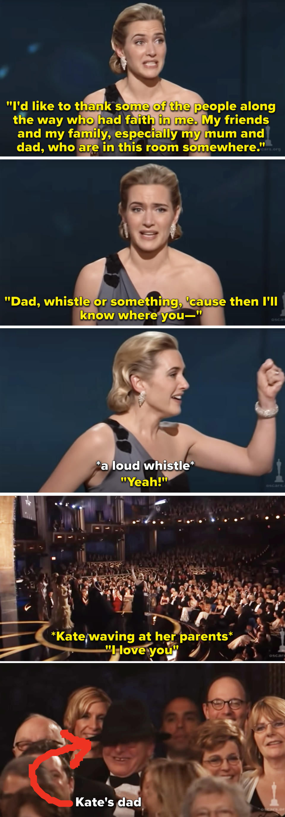 <div><p>"This is one of my personal favorite Oscars speeches because I just adore Kate being so excited. From her talking about practicing her speech in a bathroom when she was a kid — and now that's where <a href="https://www.buzzfeed.com/noradominick/where-actors-keep-their-awards" rel="nofollow noopener" target="_blank" data-ylk="slk:she keeps her Oscar;elm:context_link;itc:0;sec:content-canvas" class="link ">she keeps her Oscar</a> — to the sweet moment with her parents, it's perfect from start to finish."</p><p>—<a href="https://buzzfeed.com/noradominick" rel="nofollow noopener" target="_blank" data-ylk="slk:noradominick;elm:context_link;itc:0;sec:content-canvas" class="link ">noradominick</a></p></div><span> ABC / Via <a href="https://youtu.be/PxzQSWx9IGs" rel="nofollow noopener" target="_blank" data-ylk="slk:youtu.be;elm:context_link;itc:0;sec:content-canvas" class="link ">youtu.be</a></span>