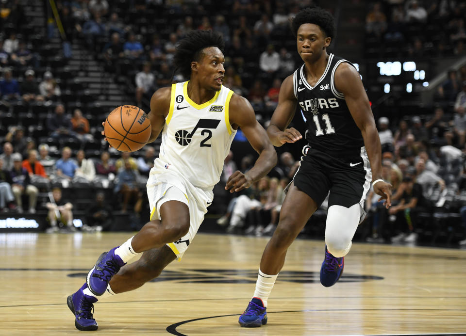 Collin Sexton（圖左）轉戰猶他爵士。（Photo by Alex Goodlett/Getty Images）