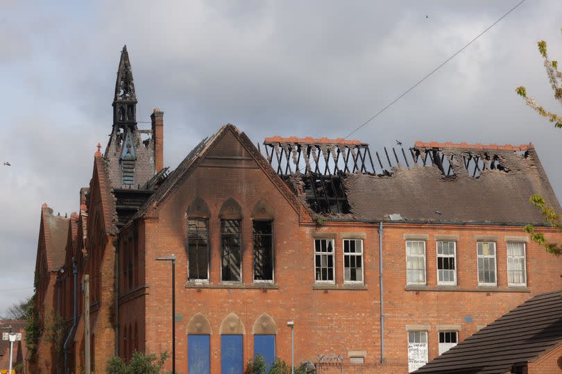 The historic school building in Balsall Heath was destroyed in the fire