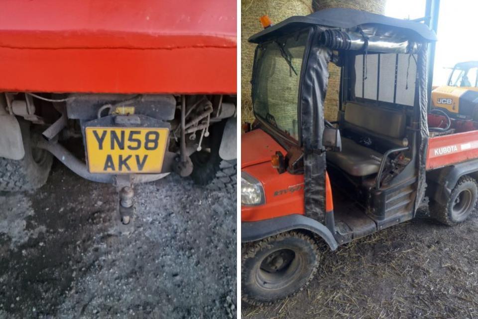 York Press: The orange off-road buggy stolen from the farm in Gateforth, near Selby