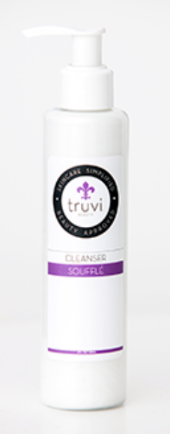 A dollar from every Truvi Beauty product sold is donated to foundations that help children living with skin disease - that includes Truvi's water-soluble Souffle Cleanser that removes make-up with pure oils of coconut, sweet almond, safflower, and apricot.