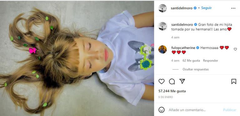 Una foto muy artística de la hija menor de Santiago del Moro (Foto: Instagram)