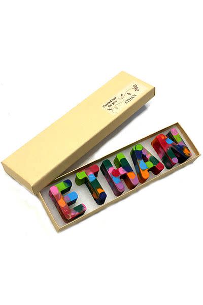 Personalized Name Rainbow Crayons