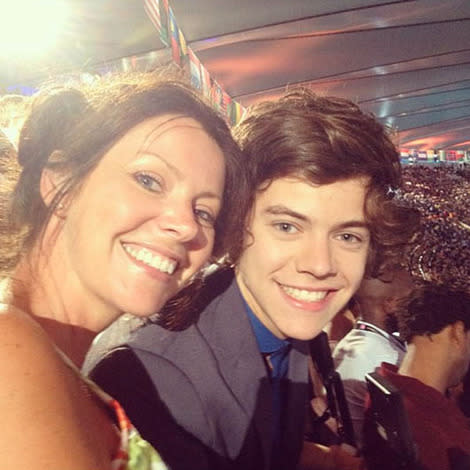 Harry Styles and mom Anne Cox at the Olympics together.