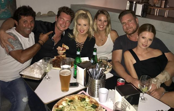 The mystery woman was pictured alongside Dean and his MAFS co-stars. Source: Instagram/DeanWells