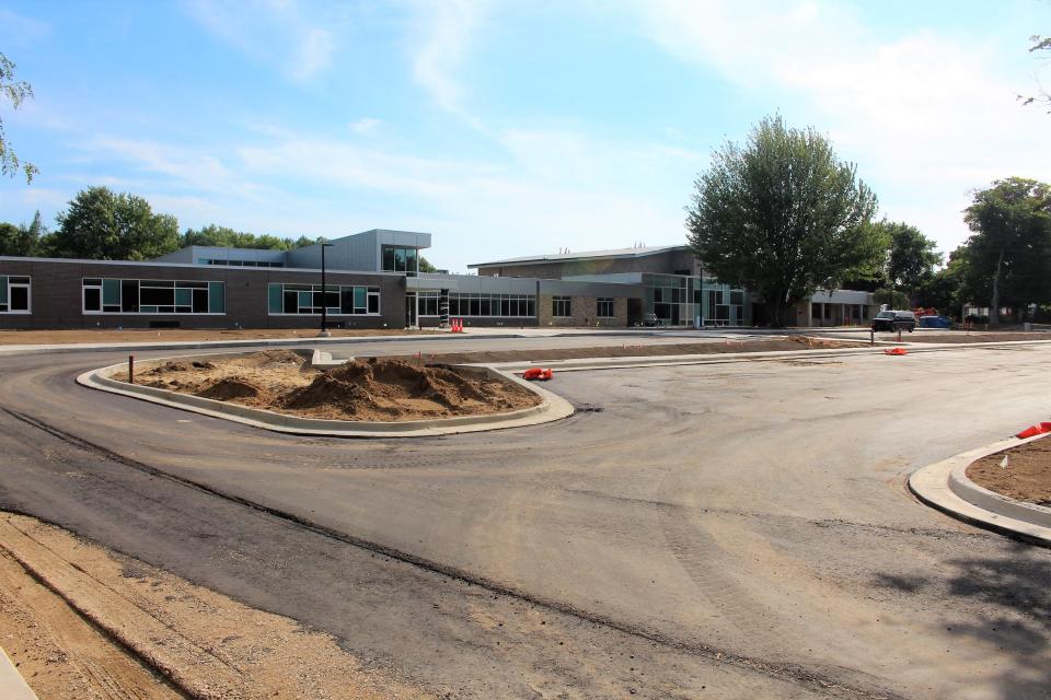 The new parking lot and parent loop at Douglas Elementary School is nearing completion and will be ready for the first day of school Aug. 29.