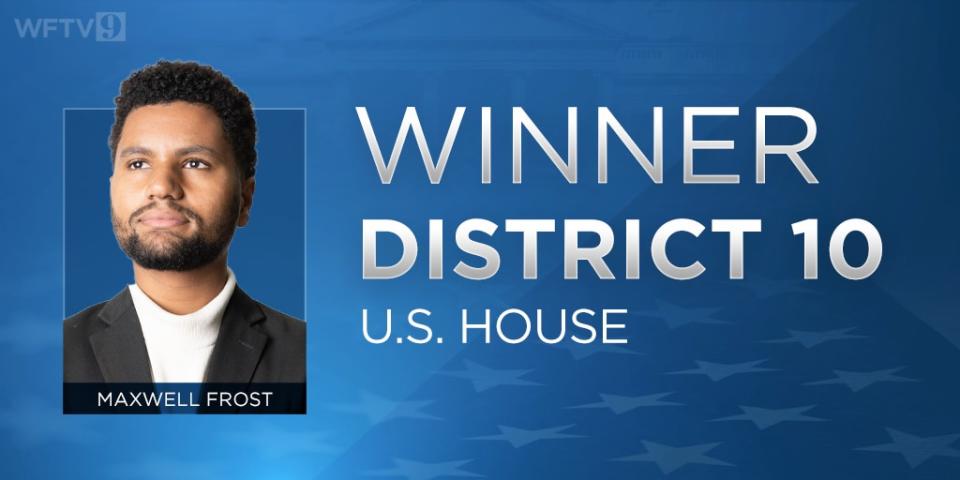 Maxwell Frost wins Democratic race for U.S. House District 10