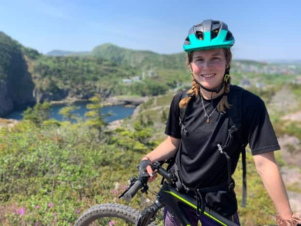 Jenny Hogg is an avid mountain biker in St. John's. (Darrell Roberts/CBC - image credit)