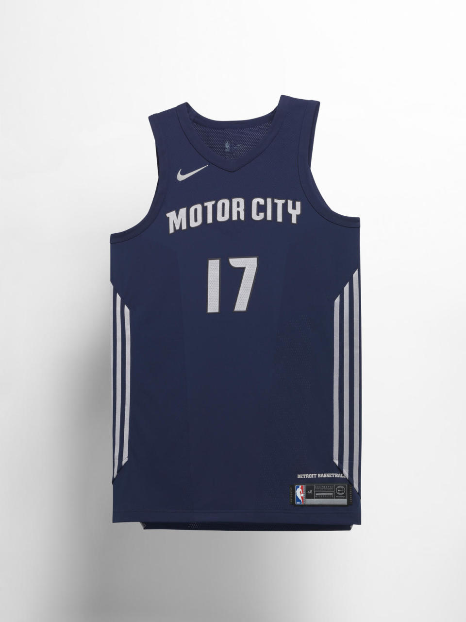 Detroit Pistons City uniform. (Nike)