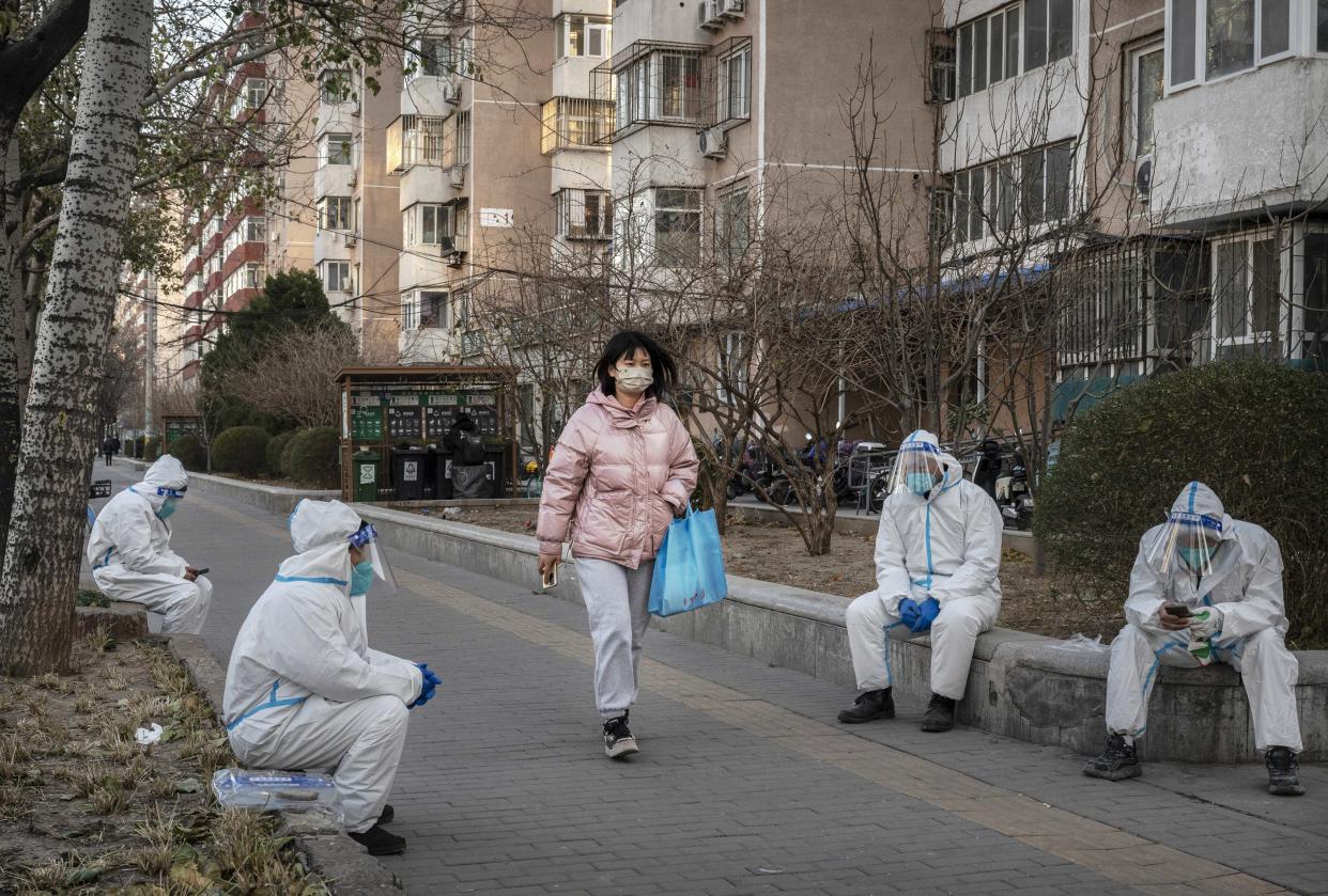 In recent weeks, China has been recording some of its highest number of COVID-19 cases since the pandemic began, while many restrictions have been relaxed, there can still be targeted lockdowns and testing, mask mandates, and quarantines.  (Kevin Frayer / Getty Images)
