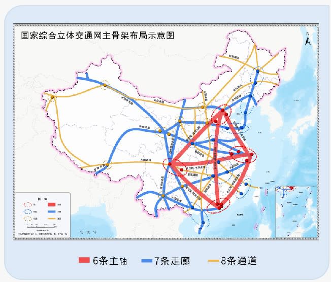 大陸近日發布「國家綜合立體交通網規劃綱要」，當中包括從福州建高鐵到台北。（圖／翻攝自《中國政府網》）