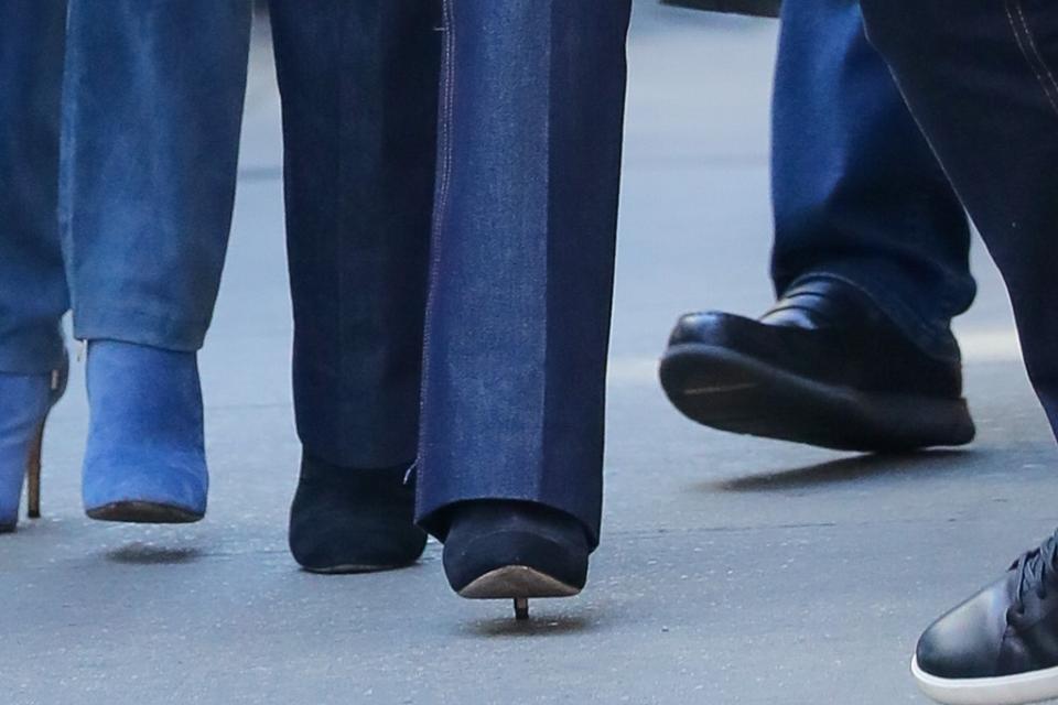 A closer look at Clooney’s boots. - Credit: ZapatA/MEGA
