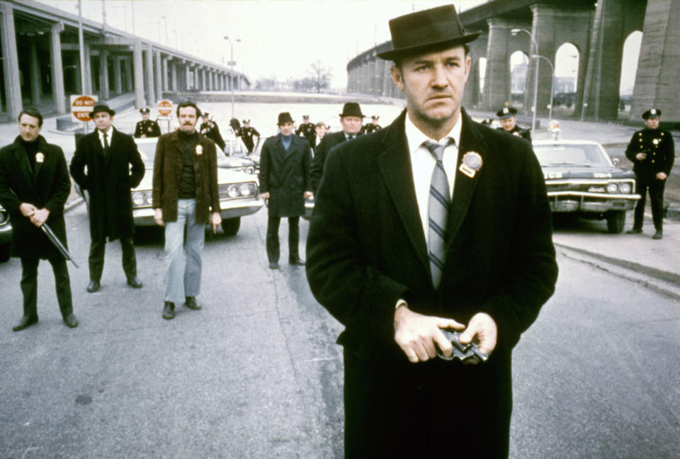 American actor Gene Hackman on the set of The French Connection, based on the book by Robin Moore, and directed by William Friedkin. (Photo by Twentieth Century Fox Film Corporation/Sunset Boulevard/Corbis via Getty Images)