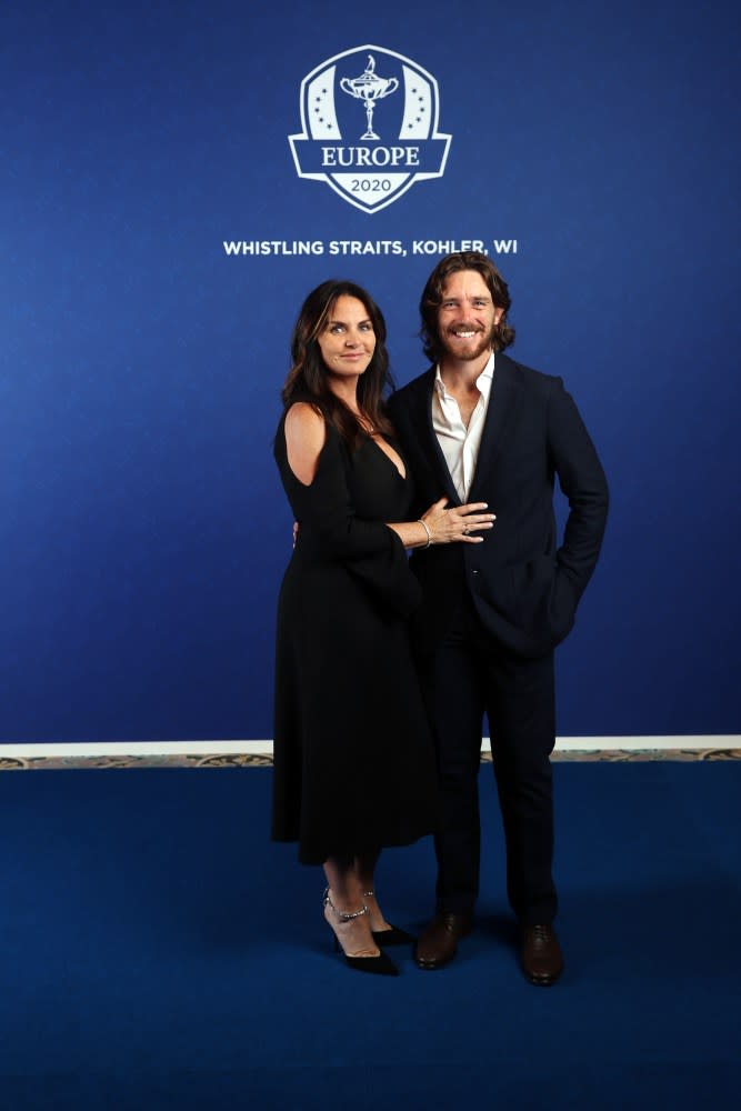 Tommy Fleetwood and wife, Clare
