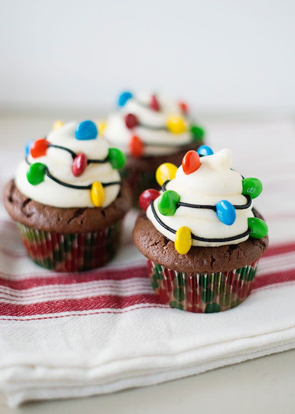 Christmas Light Cupcakes