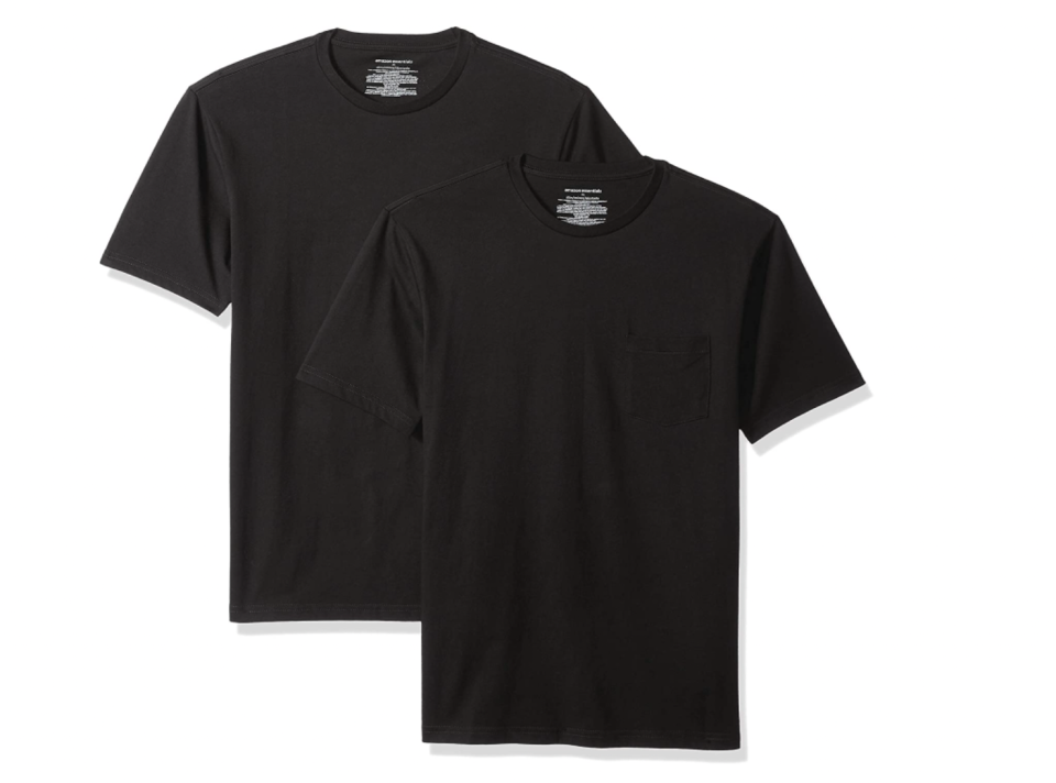 2) Amazon Essentials Short-Sleeve Crewneck T-Shirt (2-Pack)