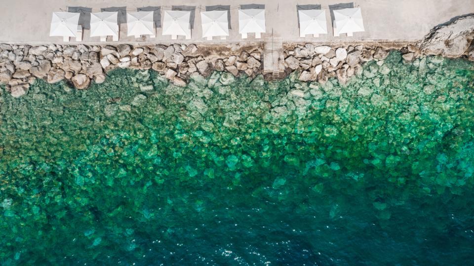 Loungers at a hotel in Dubrovnik - getty