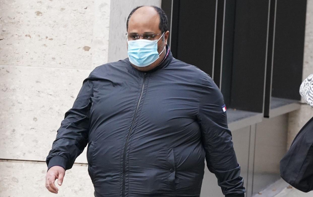 Qatari national Hassan Nasser Al-Thani pictured outside the Old Bailey in London - Ian West/PA Wire