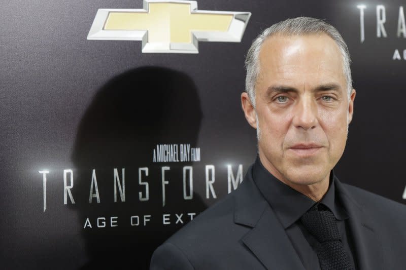 Titus Welliver arrives on the red carpet at the New York Premiere of "Transformers: Age of Extinction" at the Ziegfeld Theatre in New York City in 2014. File Photo by John Angelillo/UPI