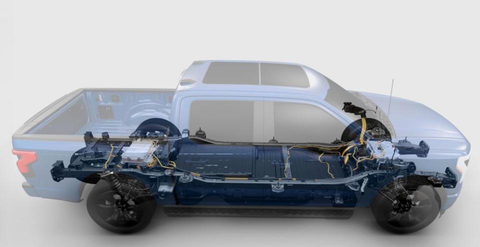 F-150 Lightning dual motors and battery