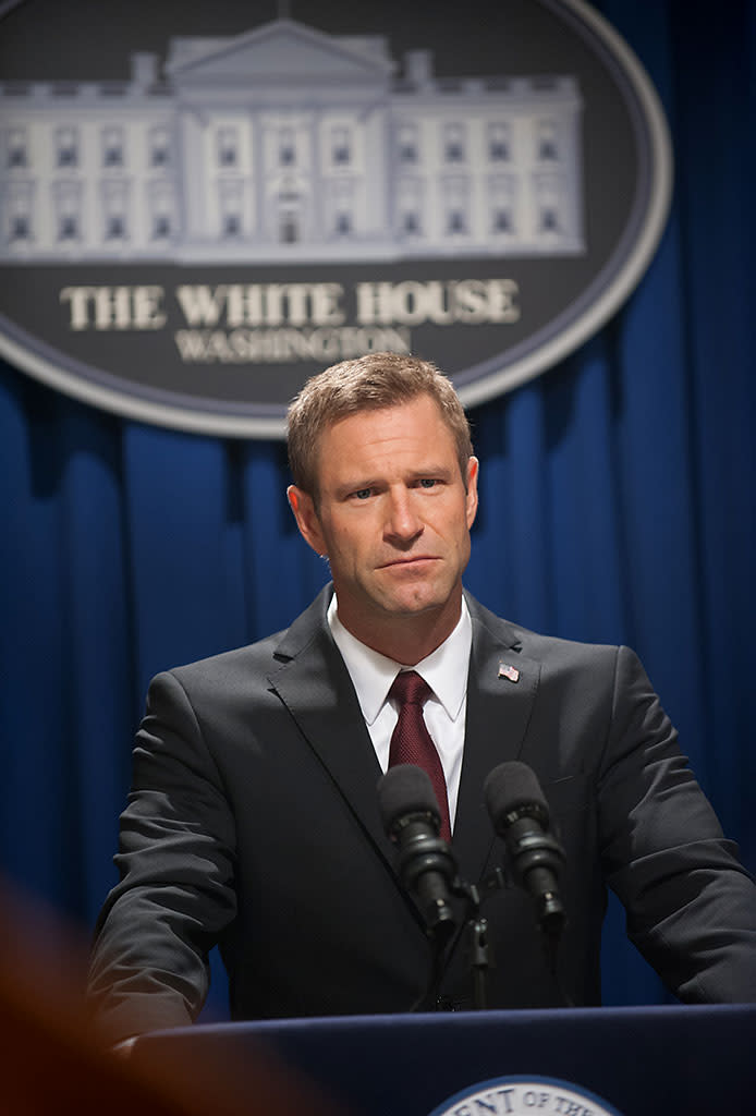 Aaron Eckhart in FilmDistrict's "Olympus Has Fallen" - 2013