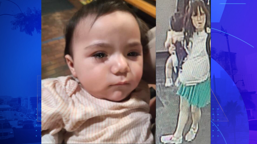 Authorities are trying to identify an abandoned baby who was left by a woman at a Lomita store on May 14, 2024. (Los Angeles County Sheriff's Department)