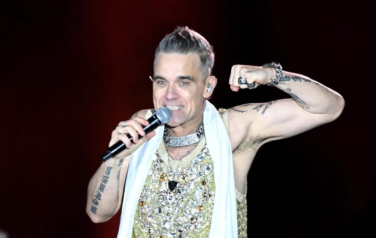 Robbie Williams is among the stars performing. (Getty)