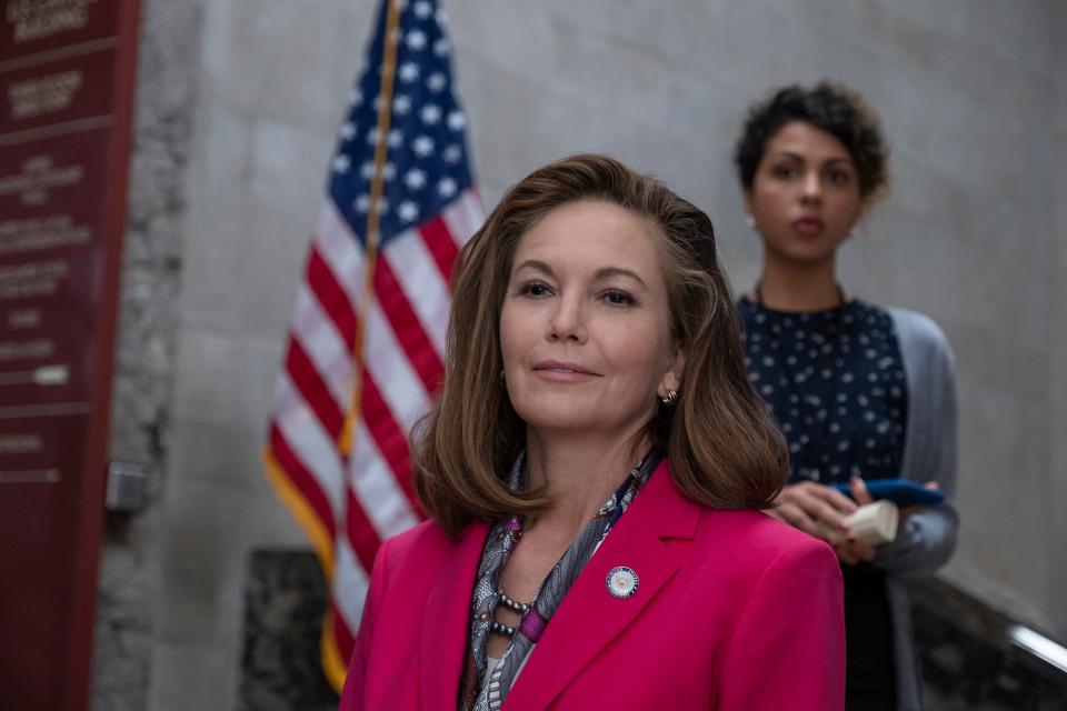 Diane Lane as Jennifer Brown, one of the surviving politicians in "Y: The Last Man."