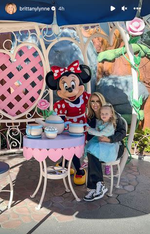 <p>brittany mahomes/instagram</p> Brittany Mahomes and daughter Sterling with Minnie Mouse