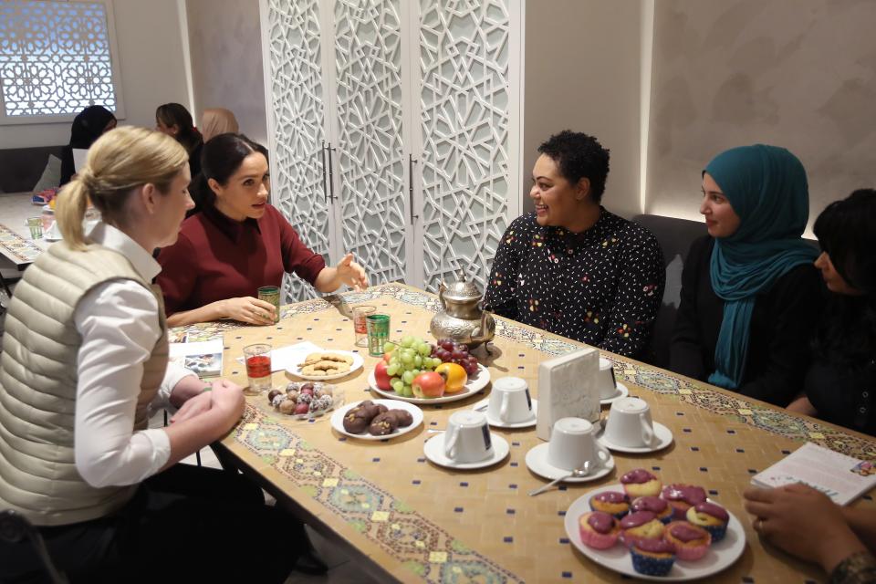 Meghan Markle, Duchess of Sussex, stopped by the Grenfell Community Kitchen, which she partnered with earlier this year to create the cookbook 'Together'