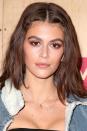<p>To recreate Kaia Gerber's eye-brightening make-up, choose a soft rust brown eyeshadow, such as from the Huda Beauty <span>Obsession Palette</span>amp;_$ja=tsid:35948%7ccid:198779374%7cagid:10881871534%7ctid:aud-86322337543:pla-329411017366%7ccrid:40370635054%7cnw:g%7crnd:16064022451656901428%7cdvc:c%7cadp:1o2%7cmt:%7cloc:1006886&gclid=Cj0KCQjw0PTXBRCGARIsAKNYfG2_3DxCfL_bm2eMCnfv7eTmuivUc_HPW5PDRF5Jp6kJkjnut3mUGu8aAmSHEALw_wcB&gclsrc=aw.ds"" target="_blank">Obsession Paletteamp;_$ja=tsid:35948%7ccid:198779374%7cagid:10881871534%7ctid:aud-86322337543:pla-329411017366%7ccrid:40370635054%7cnw:g%7crnd:16064022451656901428%7cdvc:c%7cadp:1o2%7cmt:%7cloc:1006886&gclid=Cj0KCQjw0PTXBRCGARIsAKNYfG2_3DxCfL_bm2eMCnfv7eTmuivUc_HPW5PDRF5Jp6kJkjnut3mUGu8aAmSHEALw_wcB&gclsrc=aw.ds" target="_blank">Obsession Palette, £25, and blend it lightly over your eyelids and brow bones with Mac's <span>217 Blending Brush</span>amp;_$ja=tsid:35948%7ccid:198779374%7cagid:10881907174%7ctid:aud-86322337543:pla-74787346414%7ccrid:40370767294%7cnw:g%7crnd:1363735703010853433%7cdvc:c%7cadp:1o2%7cmt:%7cloc:1006886&gclid=Cj0KCQjw0PTXBRCGARIsAKNYfG3AGS2CxLsDe-uh_xn7GA8EveX3XuFhKsm_wjD1da2DgplQ30uLyLgaAqmoEALw_wcB&gclsrc=aw.ds"" target="_blank">217 Blending Brushamp;_$ja=tsid:35948%7ccid:198779374%7cagid:10881907174%7ctid:aud-86322337543:pla-74787346414%7ccrid:40370767294%7cnw:g%7crnd:1363735703010853433%7cdvc:c%7cadp:1o2%7cmt:%7cloc:1006886&gclid=Cj0KCQjw0PTXBRCGARIsAKNYfG3AGS2CxLsDe-uh_xn7GA8EveX3XuFhKsm_wjD1da2DgplQ30uLyLgaAqmoEALw_wcB&gclsrc=aw.ds" target="_blank">217 Blending Brush, £21. Then, draw even more attention to your eyes, by applying Benefit's <a rel="nofollow noopener" href="https://www.benefitcosmetics.com/uk/en-gb/product/badgal-bang-volumizing-mascara" target="_blank" data-ylk="slk:Badgal Bang! Mascara;elm:context_link;itc:0;sec:content-canvas" class="link ">Badgal Bang! Mascara</a>, £21.50, and darkening your brows with Bobbi Brown's <a rel="nofollow noopener" href="https://www.bobbibrown.co.uk/product/21648/20492/whats-new/lulu-guinness-x-bobbi-brown/natural-brow-shaper-hair-touch-up?cm_mmc=GoogleBase-_-ShoppingFeed-_-WhatsNew-_-LuluGuinnessxBobbiBrown&gclid=Cj0KCQjw0PTXBRCGARIsAKNYfG0ay_NYThBBmV5D6KxtHJS9FfgH1t5ZbvSDFKxXsLZYp5-yv9vIy0IaAsgAEALw_wcB&gclsrc=aw.ds&dclid=CPaXssvNjNsCFcQUaAodkOsLoQ#/shade/Mahogany" target="_blank" data-ylk="slk:Brow Shaper;elm:context_link;itc:0;sec:content-canvas" class="link ">Brow Shaper</a>, £19. </p>