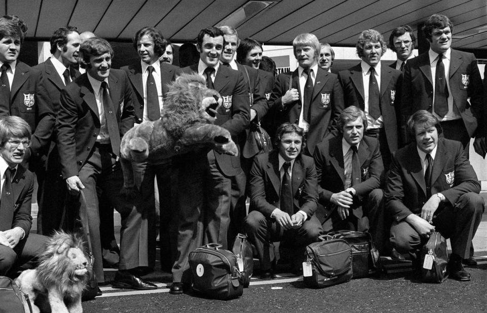 Phil Bennett with the British and Irish Lions squad ahead of a tour of New Zealand (PA). (PA Archive)