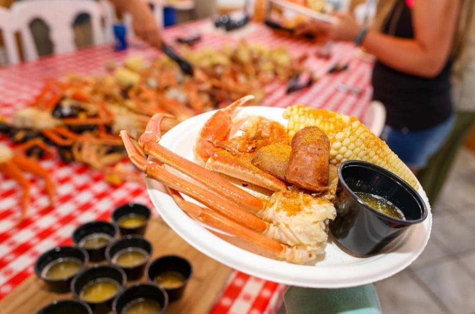 The Outer Banks Boil Company offers shrimp, scallops, mussels, lobster and more for its seafood boils.