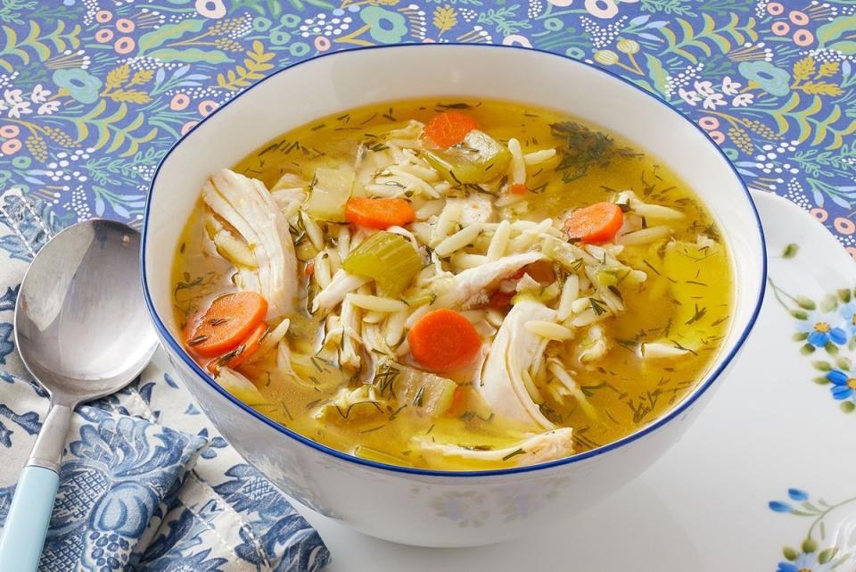 lemon chicken orzo soup