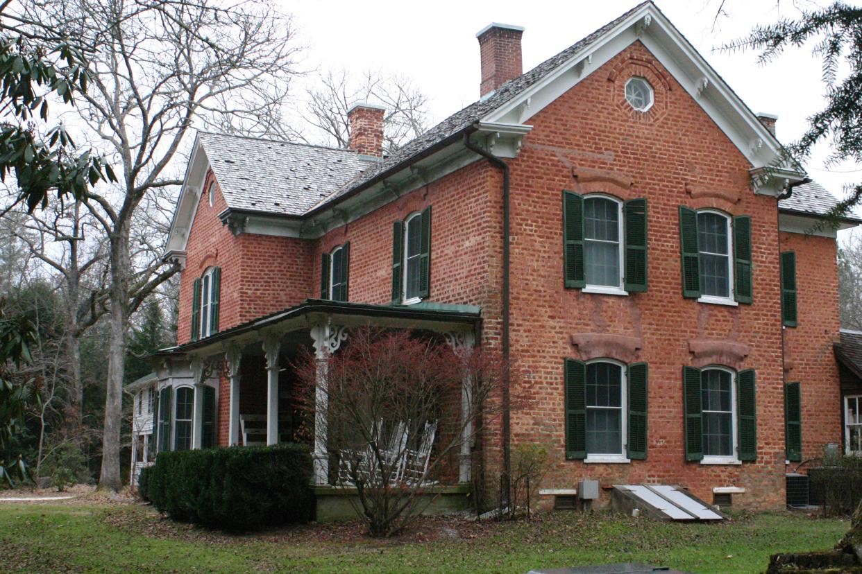 The windows of the house at Historic Johnson Farm are the original windows of the building that was built in 1880.