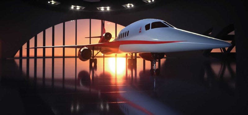 The Aerion Supersonic AS2, a concept supersonic plane that never reached production.