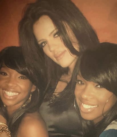 <p>Khloe Kardashian/Instagram</p> Khloé Kardashian with Malika and Khadijah Haqq