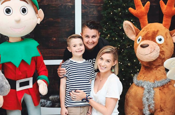 Alex, Maegan and Elijah all looking happy together at Christmas time. Source: Instagram / alexandranation