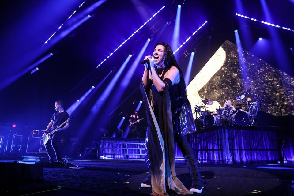 Evanescence, featuring singer Amy Lee, will team up with Korn on Aug. 23 at Blossom Music Center in Cuyahoga Falls.