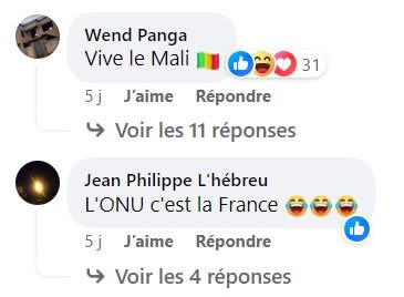 <span>Capture d'écran prise sur Facebook le 18 avril 2024</span>