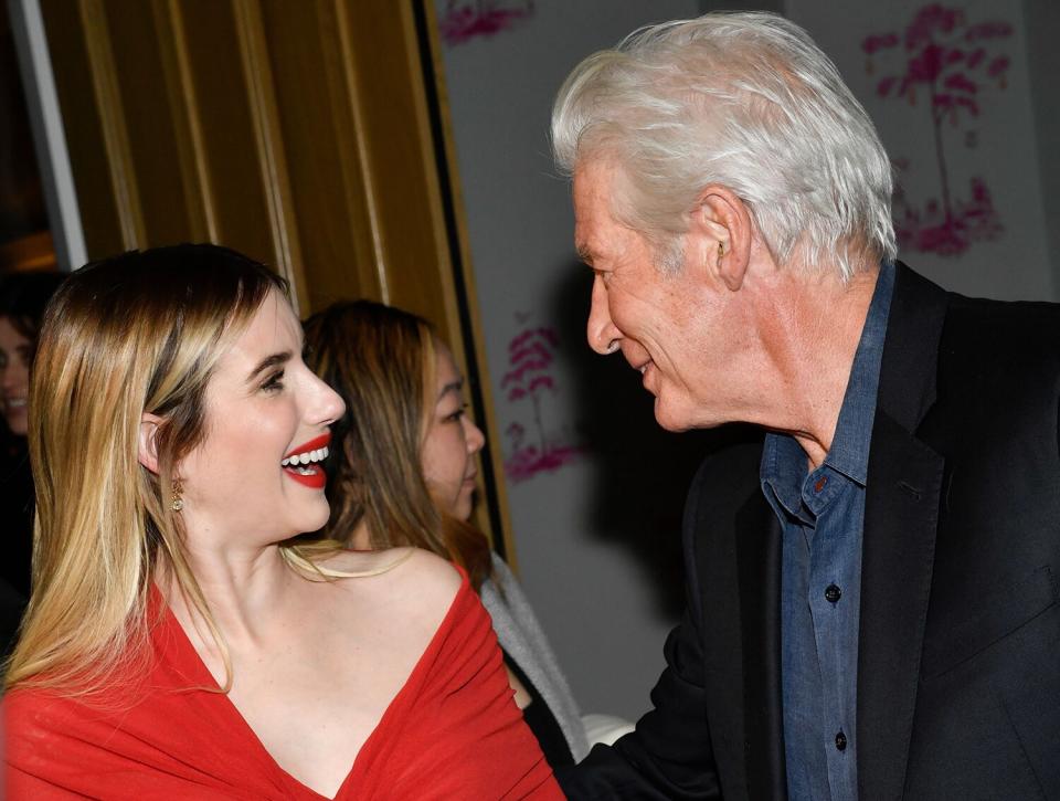 Emma Roberts, left, and Richard Gere attend a special screening of "Maybe I Do"