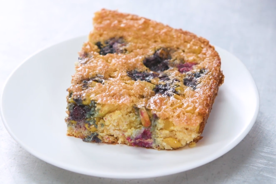 Blueberry Cornbread Casserole