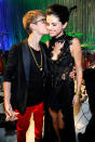 <p>Justin Bieber and Selena Gomez arrive at the The 28th Annual MTV Video Music Awards at Nokia Theatre L.A. LIVE on August 28, 2011 in Los Angeles, California. </p>