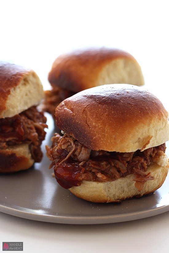 <strong>Get the <a href="http://www.handletheheat.com/slow-cooker-beer-pulled-pork/">Slow Cooker Beer Pulled Pork recipe</a>&nbsp;from Handle The Heat</strong>