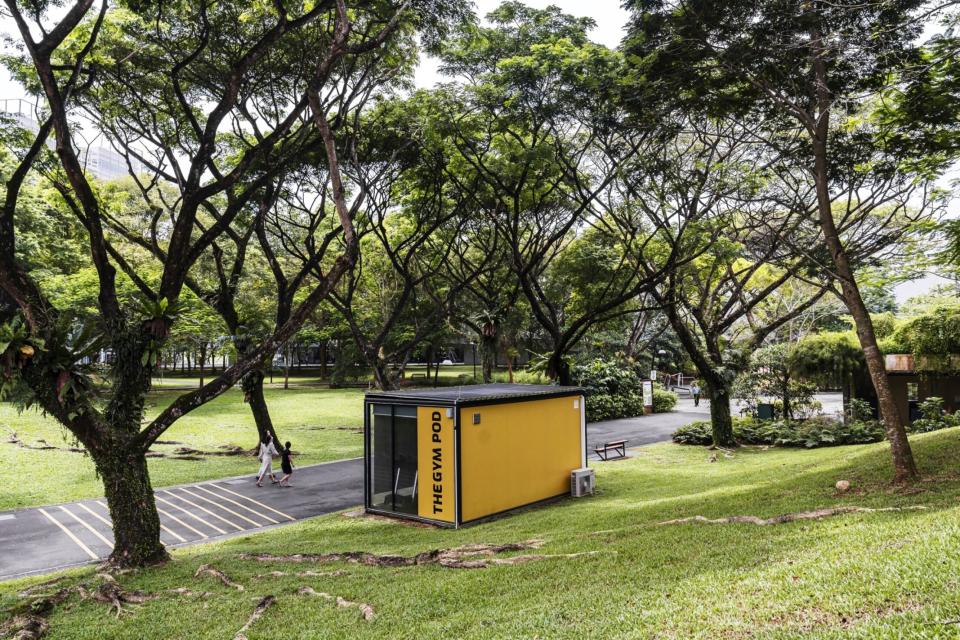 The Gym Pod at Admiralty Park in Singapore. (Photo: Lauryn Ishak/Bloomberg)