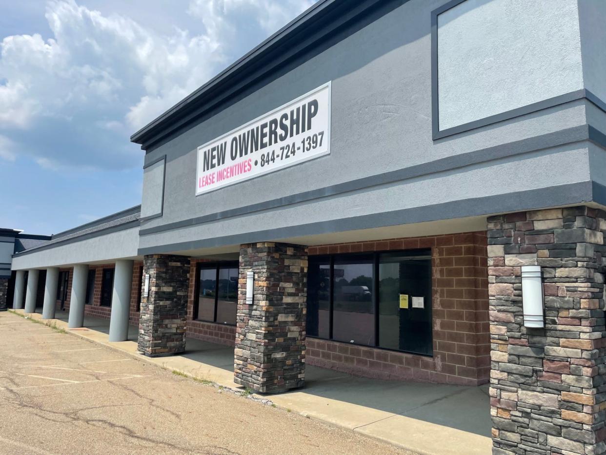 This nearly vacant shopping plaza on Maret Street NE, along U.S. Route 62 in Canton, will be converted into storage units.