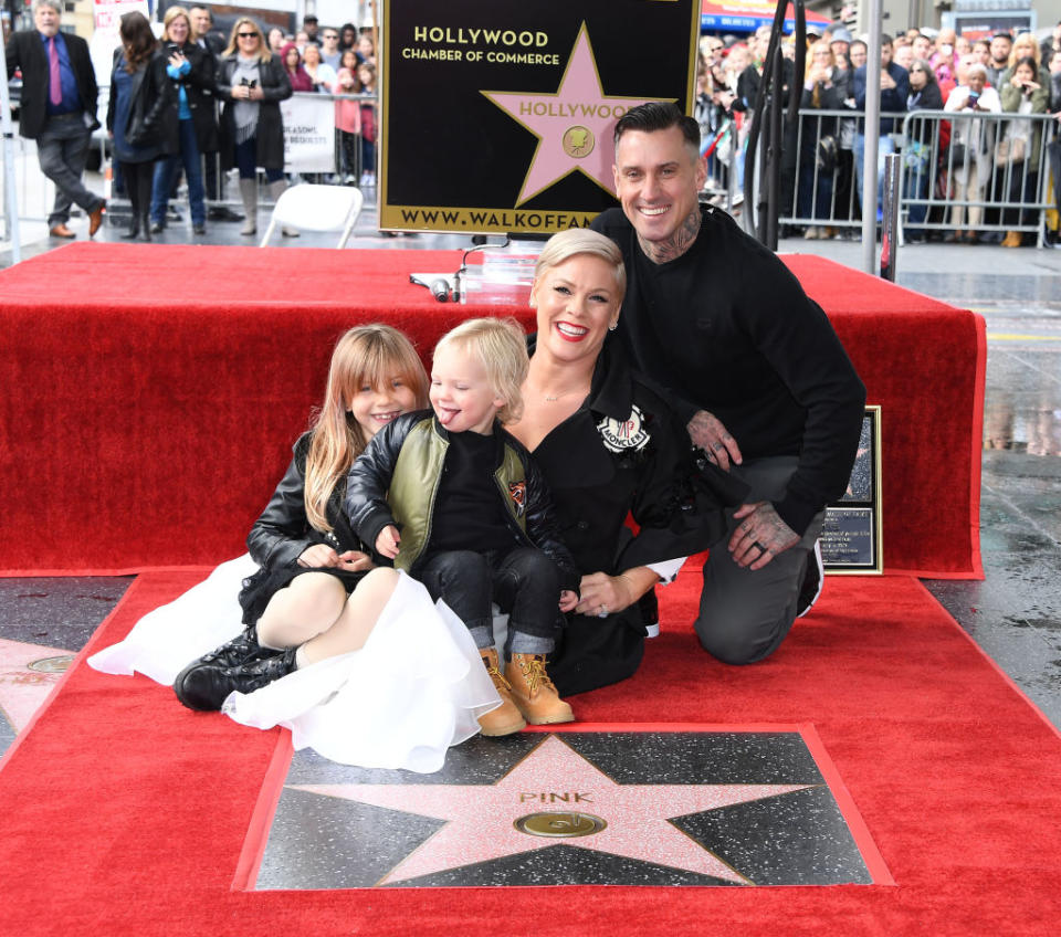 Pink, Ehemann Carey Hart und die gemeinsamen Kinder hatten viel Spaß. (Bild: Steve Granitz/WireImage/ Getty Images)