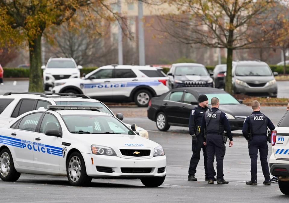 Charlotte-Mecklenburg police responded to a shooting at Northlake Mall on Thursday, December 15, 2022.