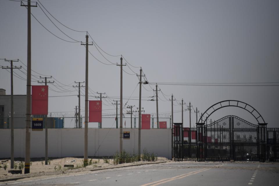 <p>A facility believed to be a ‘re-education’ camp for Uighurs</p> (AFP via Getty Images)