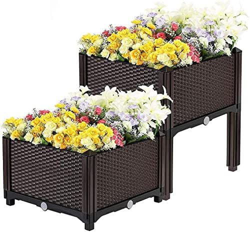 9) Plastic Raised Garden Bed Planter Kit